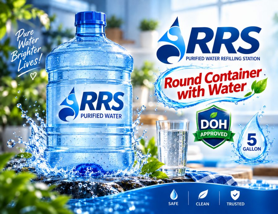 Round Container with Water